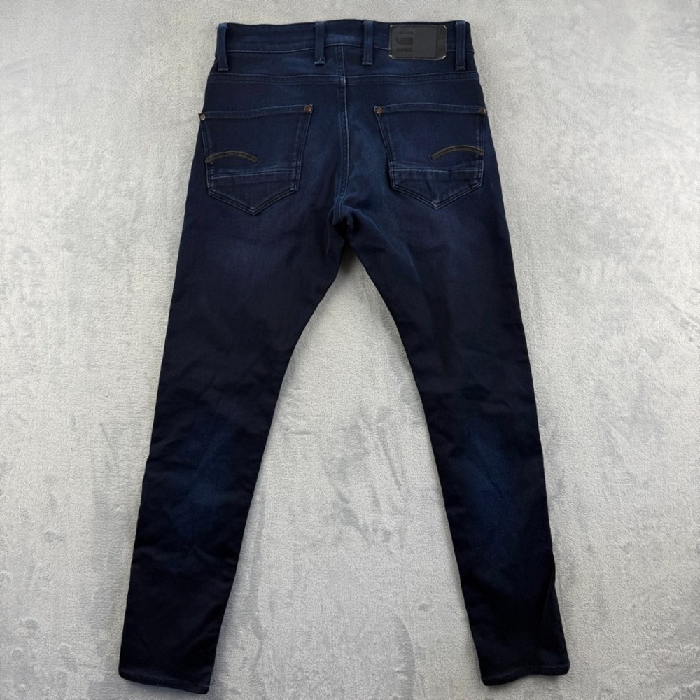 G Star Raw Jeans Mens 29x30 Blue Revend Slim Tapered Dark Wash Denim - Picture 3 of 12